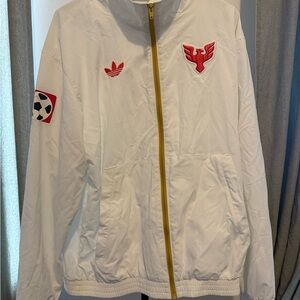 Men's adidas Originals White
D.C. United 2025 Archive Collection Anthem Full-Zip